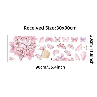 17db Akvarell pillangós fali matricák lányszoba gyerekeknek hálószoba fali matricák nappali baba óvodai dekor tapéta