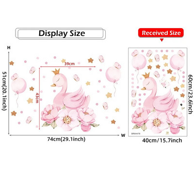 17db Akvarell pillangós fali matricák lányszoba gyerekeknek hálószoba fali matricák nappali baba óvodai dekor tapéta