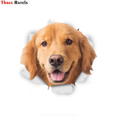 Three Ratels 1057 Jaukas 3D dzīvnieku uzlīmes Lauvas suns Dživa Rotaļu suns PVC mājsaimniecības dekorēšana sienas uzlīmes tualetes uzlīmes