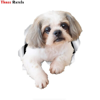 Three Ratels 1057 Jaukas 3D dzīvnieku uzlīmes Lauvas suns Dživa Rotaļu suns PVC mājsaimniecības dekorēšana sienas uzlīmes tualetes uzlīmes