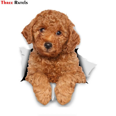 Three Ratels 1057 Jaukas 3D dzīvnieku uzlīmes Lauvas suns Dživa Rotaļu suns PVC mājsaimniecības dekorēšana sienas uzlīmes tualetes uzlīmes