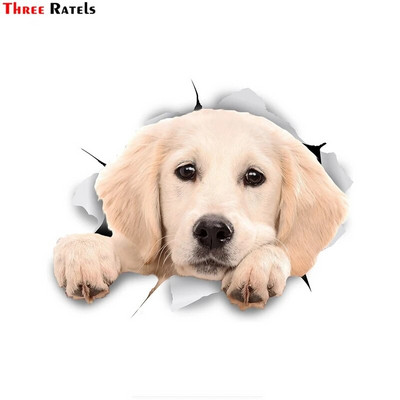 Three Ratels 1057 Jaukas 3D dzīvnieku uzlīmes Lauvas suns Dživa Rotaļu suns PVC mājsaimniecības dekorēšana sienas uzlīmes tualetes uzlīmes