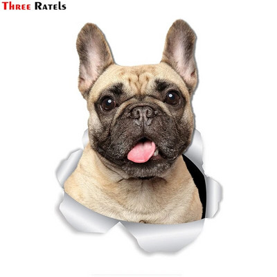 Three Ratels 1057 Jaukas 3D dzīvnieku uzlīmes Lauvas suns Dživa Rotaļu suns PVC mājsaimniecības dekorēšana sienas uzlīmes tualetes uzlīmes