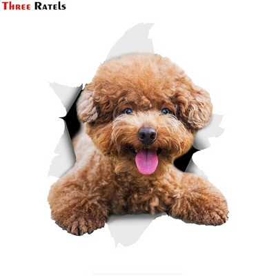 Three Ratels 1057 Jaukas 3D dzīvnieku uzlīmes Lauvas suns Dživa Rotaļu suns PVC mājsaimniecības dekorēšana sienas uzlīmes tualetes uzlīmes