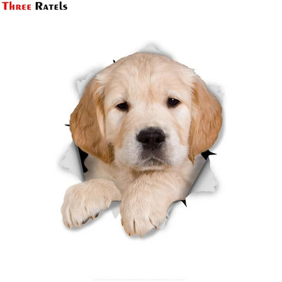 Three Ratels 1057 Jaukas 3D dzīvnieku uzlīmes Lauvas suns Dživa Rotaļu suns PVC mājsaimniecības dekorēšana sienas uzlīmes tualetes uzlīmes