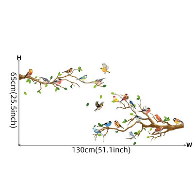 Rozā persiku ziedu ziedi, zari, putni, ziedu sienu uzlīmes guļamistabas viesistabas mēbelēm fona sienu uzlīmes, sienas gleznojumi pvc
