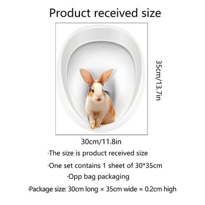 T31# Kreatív aranyos mókus falmatrica fürdőszoba WC dekor Nappali szekrény lakberendezési matricák