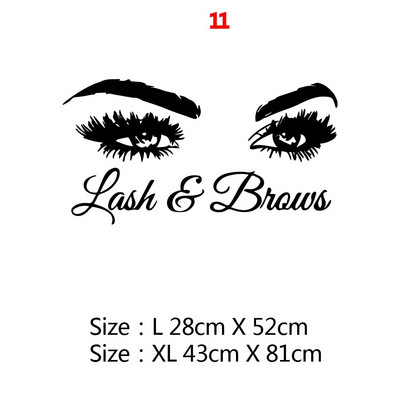 21 Style Skaistumkopšanas salons Skropstu māksla Vinila sienas uzlīmes dekors salona dekorēšanai meiteņu istabas dekorēšanas uzlīmes sienas gleznojuma uzlīmes