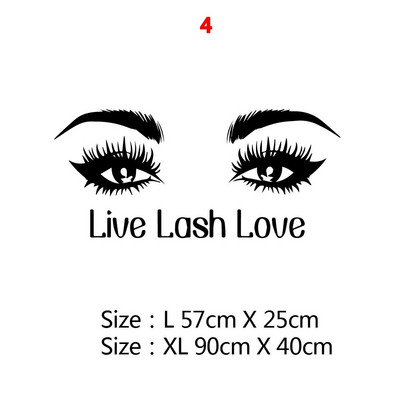 21 Style Skaistumkopšanas salons Skropstu māksla Vinila sienas uzlīmes dekors salona dekorēšanai meiteņu istabas dekorēšanas uzlīmes sienas gleznojuma uzlīmes