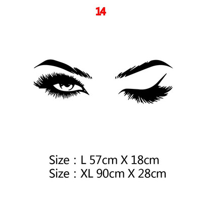 21 Style Skaistumkopšanas salons Skropstu māksla Vinila sienas uzlīmes dekors salona dekorēšanai meiteņu istabas dekorēšanas uzlīmes sienas gleznojuma uzlīmes