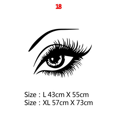 21 Style Skaistumkopšanas salons Skropstu māksla Vinila sienas uzlīmes dekors salona dekorēšanai meiteņu istabas dekorēšanas uzlīmes sienas gleznojuma uzlīmes