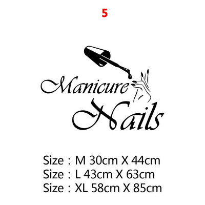 Izsmalcinātas vinila uzlīmes nagu salonu citāti Sienas uzlīmes Mākslas sienas gleznojumi Skaistumkopšanas salona apdares uzlīmes Sievietēm Meiteņu Guļamistabas Dekors