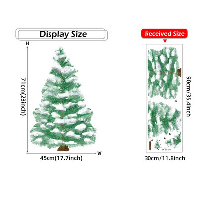 2024 m. Kalėdų eglutė Sienos lipdukas Kalėdų senelio freskos Svetainės miegamojo sienų apdaila sienų lipdukai decoración de habitación