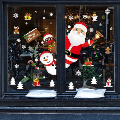 Ziemassvētku dekoratīvās uzlīmes Ūdensnecaurlaidīga logu sienu pasta