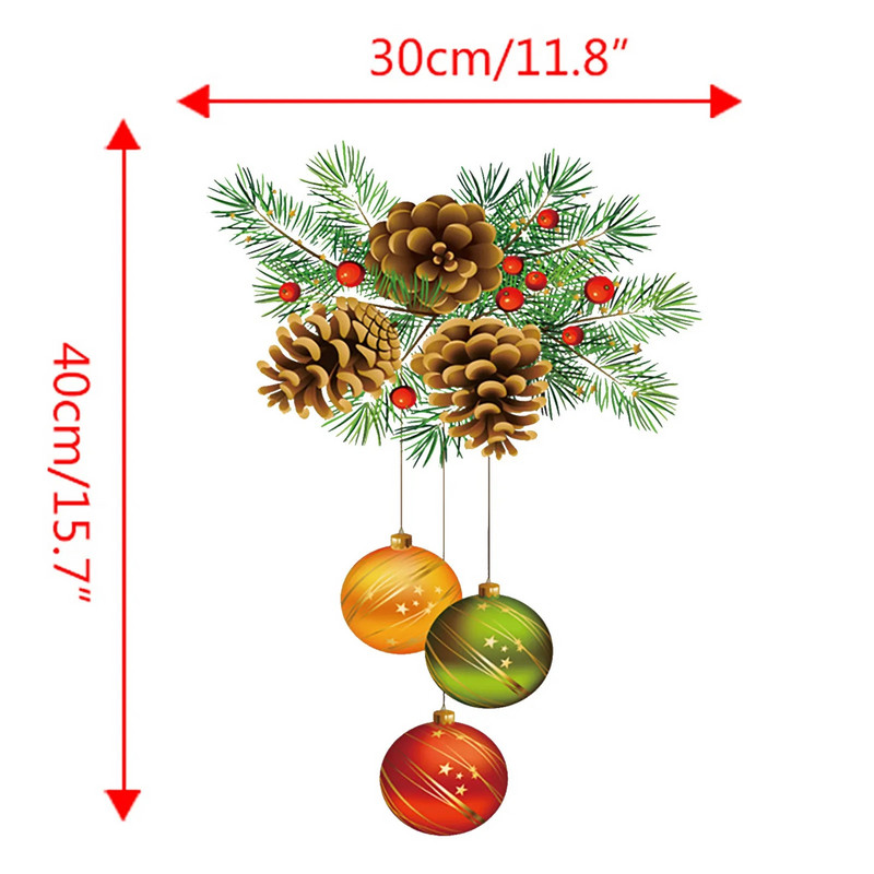 Ziemassvētku uzlīmes logam 2023 Priecīgus Ziemassvētku rotājumi Jaunais gads Logu pielīmēšanas uzlīmes Ziemassvētku vecīša uzlīmes Navidad dāvana