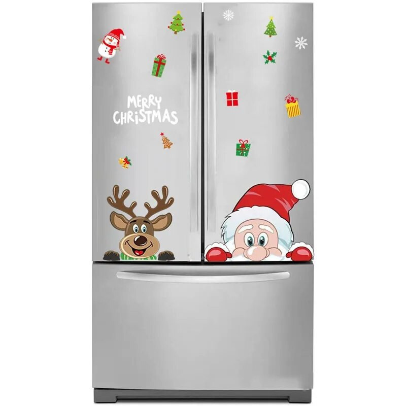 Ziemassvētku Ziemassvētku vecīša stikla logu uzlīmes Ziemassvētku sniegpārsliņas DIY uzlīmju dekors Mājas uzlīmes