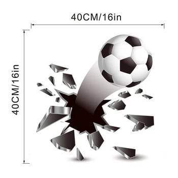 3D Футбол Баскетбол Стикер за стена за детски стаи Начало Декор Момчета Спалня Футбол Стикери за стена Детска стая Винил Спортни тапети