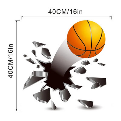 3D Futbols Basketbola Sienas Uzlīme Bērnu Istabām Mājas Iekārtojums Zēni Guļamistaba Futbols Sienas Uzlīme Bērnu istaba Vinila sporta tapetes