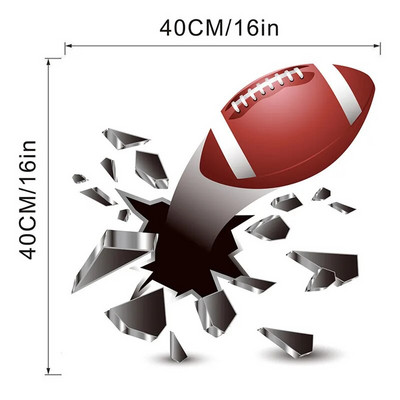3D Futbols Basketbola Sienas Uzlīme Bērnu Istabām Mājas Iekārtojums Zēni Guļamistaba Futbols Sienas Uzlīme Bērnu istaba Vinila sporta tapetes