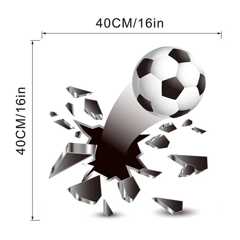 3D Futbols Basketbola Sienas Uzlīme Bērnu Istabām Mājas Iekārtojums Zēni Guļamistaba Futbols Sienas Uzlīme Bērnu istaba Vinila sporta tapetes