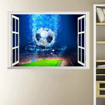 Τρισδιάστατα αυτοκόλλητα τοίχου ποδοσφαίρου Σαλόνι Υπνοδωμάτιο Παιδικό Δωμάτιο Διακόσμηση τοίχου Παιδικά δώρα Τοιχογραφία τέχνης