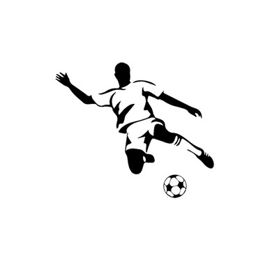 Futbola zēnu sienas mākslas uzlīmes Sienas uzlīmes Murals Māksla bērniem Istaba Guļamistaba Dzīvojamā istaba Dīvāns Fona dekorēšana sienu uzlīmes