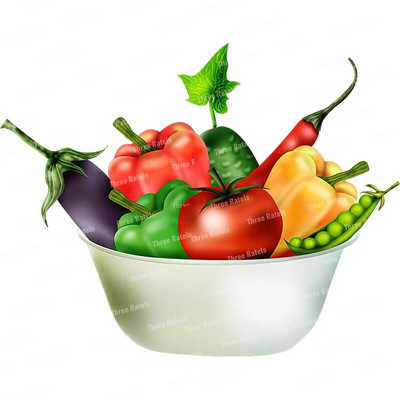 Three Ratels CO39 Pastoral spalvos vaisių krepšelio lipnus sieninis lipdukas virtuvės šaldytuvo dekoravimo lipdukas