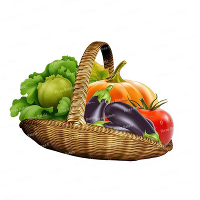 Three Ratels CO39 Pastoral spalvos vaisių krepšelio lipnus sieninis lipdukas virtuvės šaldytuvo dekoravimo lipdukas