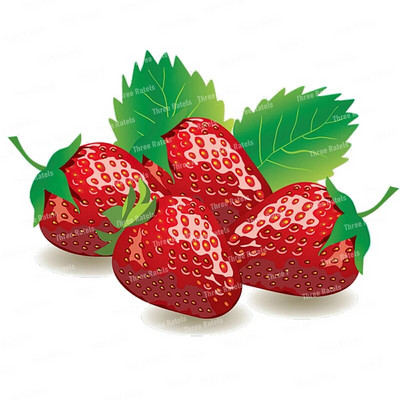 Three Ratels CO23 Bright zemeņu karikatūra augļu uzlīme virtuves ledusskapja dekoratīvā tualetes uzlīme