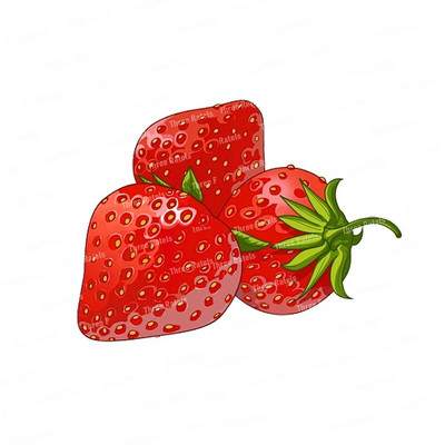 Three Ratels CO23 Bright zemeņu karikatūra augļu uzlīme virtuves ledusskapja dekoratīvā tualetes uzlīme