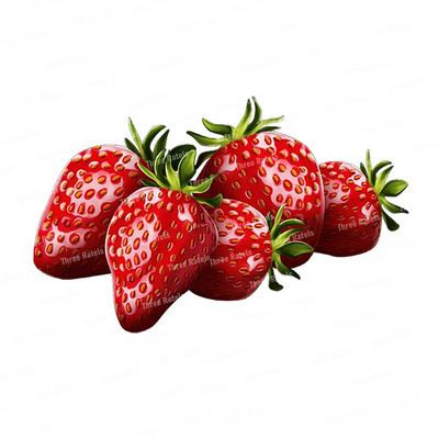 Three Ratels CO23 Bright zemeņu karikatūra augļu uzlīme virtuves ledusskapja dekoratīvā tualetes uzlīme