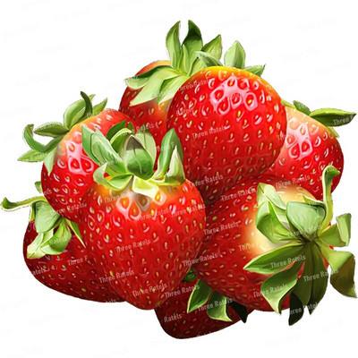 Three Ratels CO23 Bright zemeņu karikatūra augļu uzlīme virtuves ledusskapja dekoratīvā tualetes uzlīme