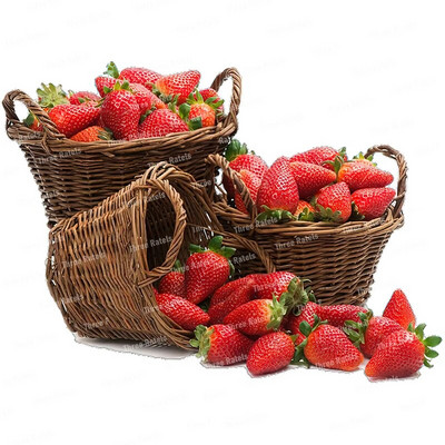 Three Ratels CO23 Bright zemeņu karikatūra augļu uzlīme virtuves ledusskapja dekoratīvā tualetes uzlīme