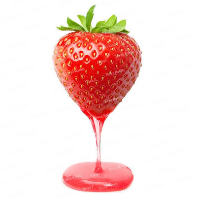 Three Ratels CO23 Bright zemeņu karikatūra augļu uzlīme virtuves ledusskapja dekoratīvā tualetes uzlīme