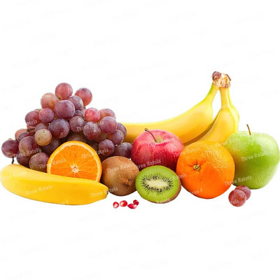 Three Ratels CO23 Bright zemeņu karikatūra augļu uzlīme virtuves ledusskapja dekoratīvā tualetes uzlīme