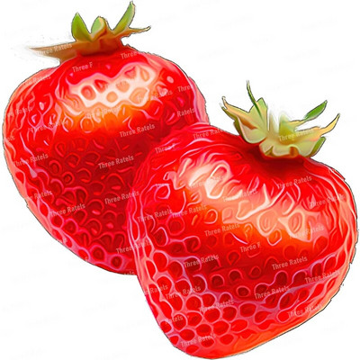 Three Ratels CO23 Bright zemeņu karikatūra augļu uzlīme virtuves ledusskapja dekoratīvā tualetes uzlīme