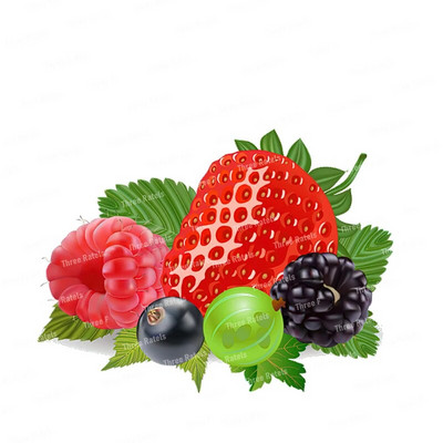 Three Ratels CO23 Bright zemeņu karikatūra augļu uzlīme virtuves ledusskapja dekoratīvā tualetes uzlīme