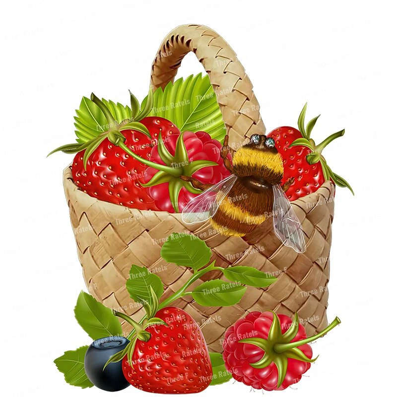 Three Ratels CO23 Bright zemeņu karikatūra augļu uzlīme virtuves ledusskapja dekoratīvā tualetes uzlīme