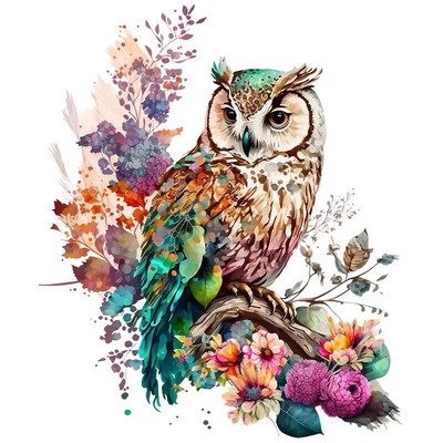 M417 Aranyos Rajzfilm Szerencsebagoly Fali matrica Gyermekszoba Dekoráció WC Hűtőszekrény Otthoni matricák matrica