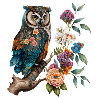 M417 Aranyos Rajzfilm Szerencsebagoly Fali matrica Gyermekszoba Dekoráció WC Hűtőszekrény Otthoni matricák matrica