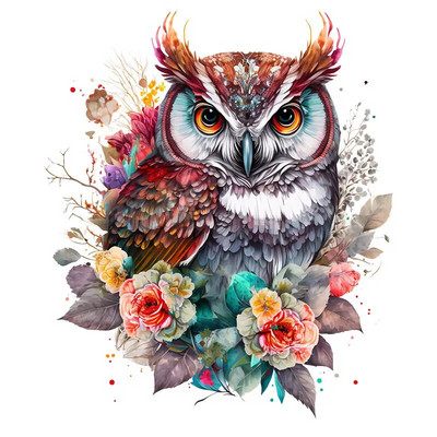 M417 Aranyos Rajzfilm Szerencsebagoly Fali matrica Gyermekszoba Dekoráció WC Hűtőszekrény Otthoni matricák matrica