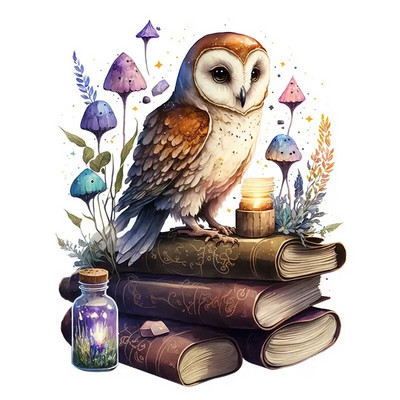 M417 Aranyos Rajzfilm Szerencsebagoly Fali matrica Gyermekszoba Dekoráció WC Hűtőszekrény Otthoni matricák matrica