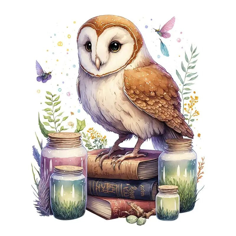 M417 Aranyos Rajzfilm Szerencsebagoly Fali matrica Gyermekszoba Dekoráció WC Hűtőszekrény Otthoni matricák matrica