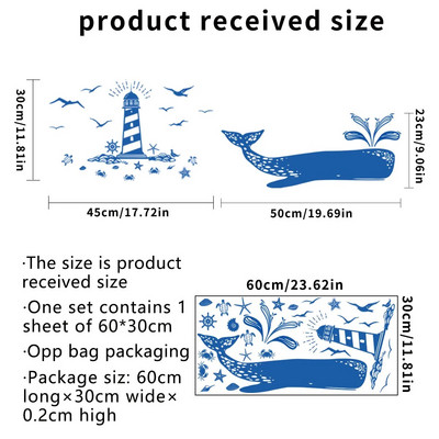 Jūros gyvūnų sienų lipdukai vonios kambariui dušo kambariui banginiai jūros dumbliai medūzos burbuliniai sienų lipdukai vonios sienų dekoro lipdukai freskos