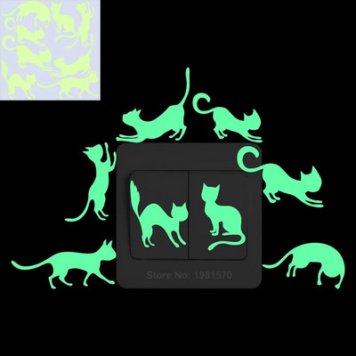 Glow in the Dark Αυτοκόλλητο Παιδικό Δωμάτιο Φωτεινά αυτοκόλλητα Διακόσμηση σπιτιού Κινούμενα σχέδια Αυτοκόλλητο τοίχου Τηλέφωνο αυτοκινήτου Μπάνιο Διακόσμηση τουαλέτας