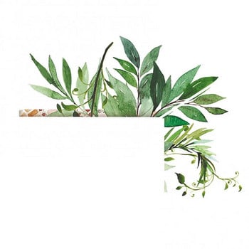 Листно зелено растение Личност Стикер за стена Превключвател за осветление PVC Декорация за дома Декал