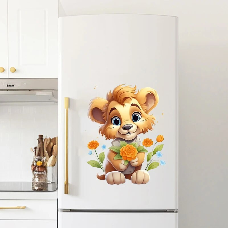 Tigrovi Mačke Psi Kunići Razne životinje Zidne naljepnice Pozadina dječje sobe Mural za uređenje doma Naljepnica za tapete za dnevnu sobu