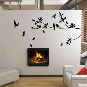 Αυτοκόλλητο τοίχου Creativity Tree Bird για διακόσμηση τοίχου σπιτιού Αυτοκόλλητα τοίχου Τοιχογραφίες Διακόσμηση σαλονιού Αυτοκόλλητα ζώα στον τοίχο