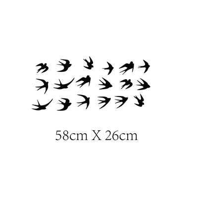 Radošuma koku putnu vinila sienas uzlīme mājām Sienas dekorēšanas uzlīmes Murals Dzīvojamās istabas dekorēšana Dzīvnieku uzlīmes uz sienas