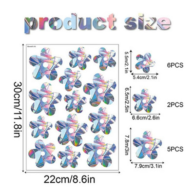 2023. aasta uued vikerkaarprisma elektrostaatilised klaasist kleebised PVC lehtedest staatilised aknakleebised päikesepüüdja kleebis päikesepüüdja seinakleebis